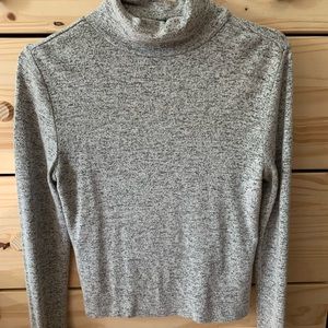 Grey turtle neck